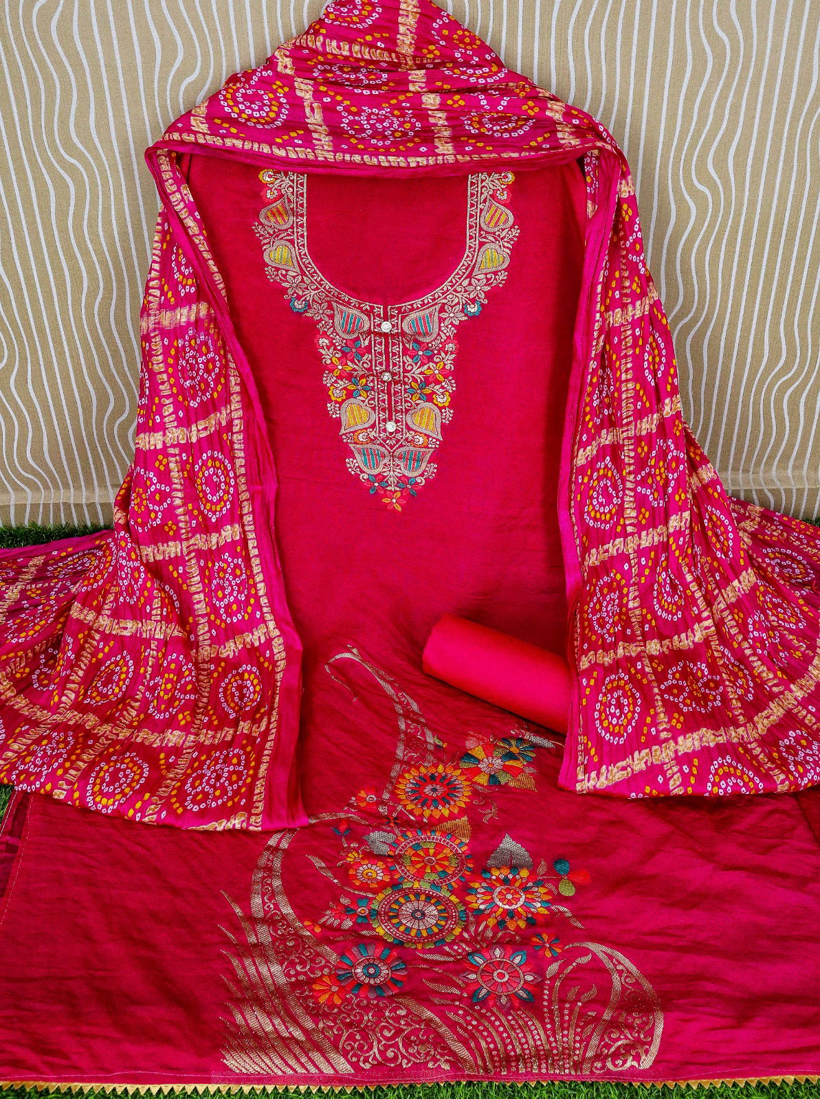 Banarasi Meenakari Jecquard Salwar Kameez With Dupatta Catalog